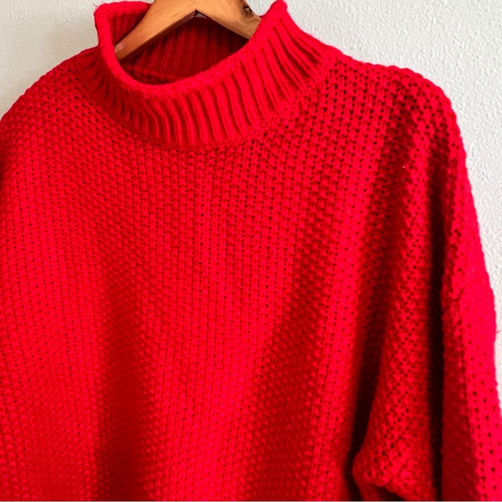 Cozy Red Women's Sweater - Picture 2 of 4